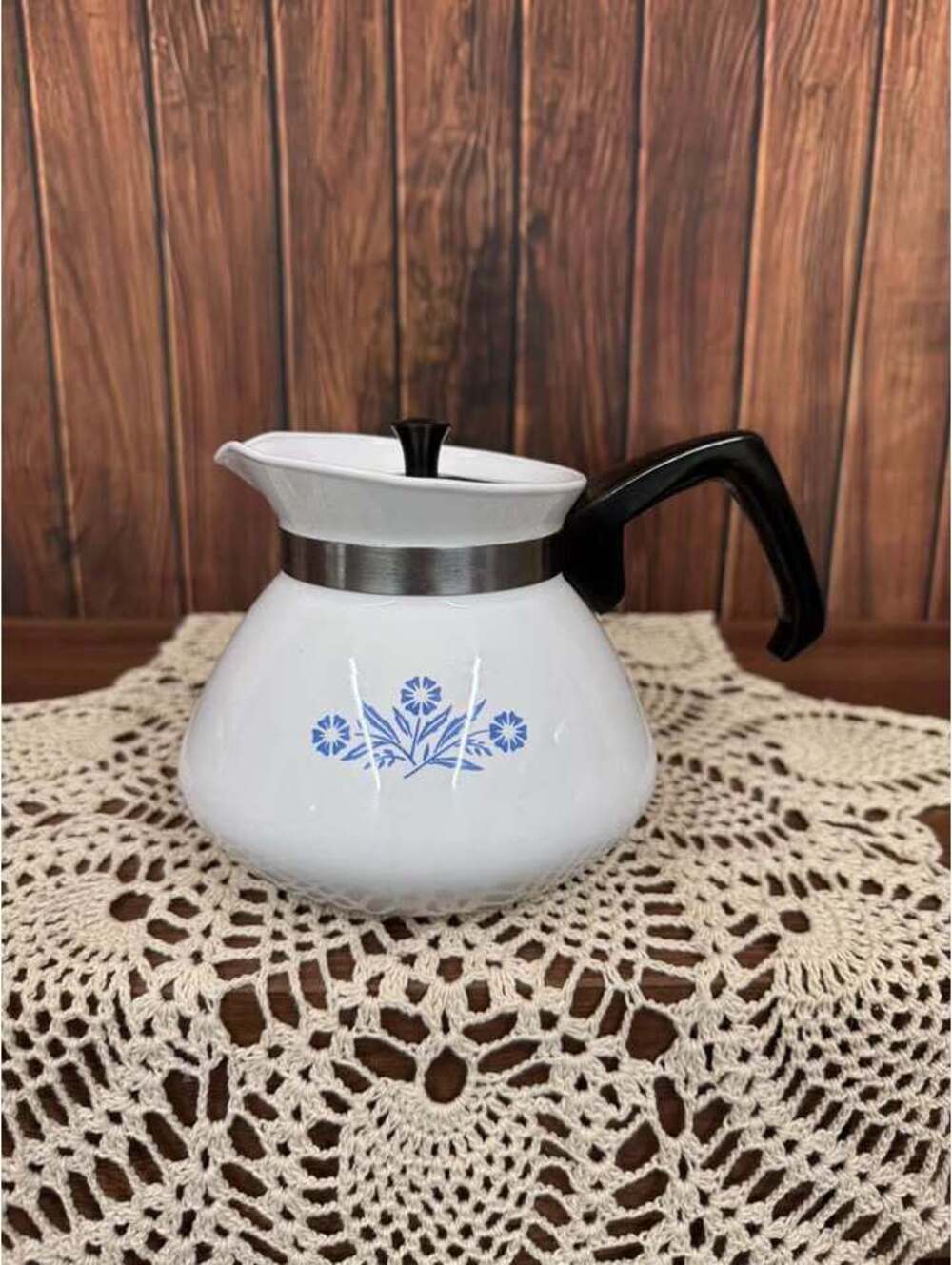 Corning Ware Blue Cornflower 6 Cup Teapot P-104 with Lid